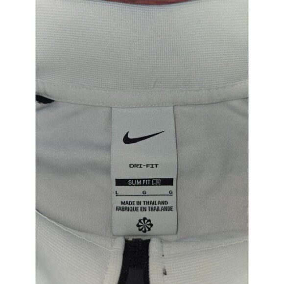 Nike Dri-Fit Surf Slim Fit Jacket Large White/Black Polyester - Picture 5 of 7